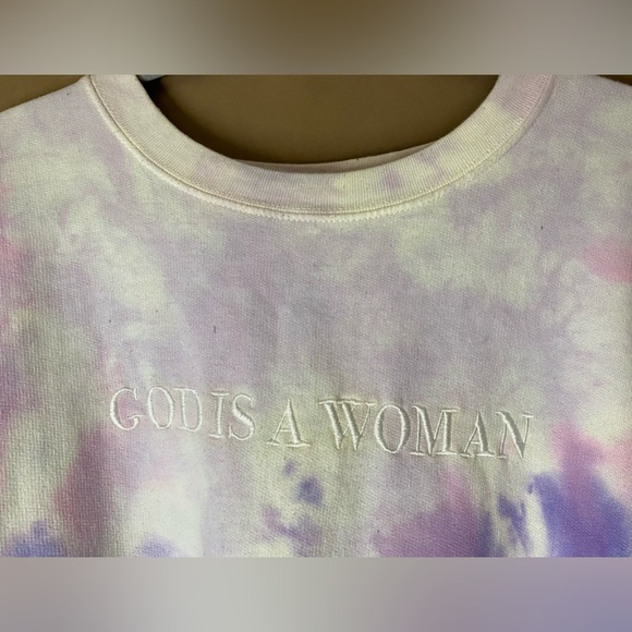 ariana grande god is a woman tiedye crewneck - Picture 4 of 4